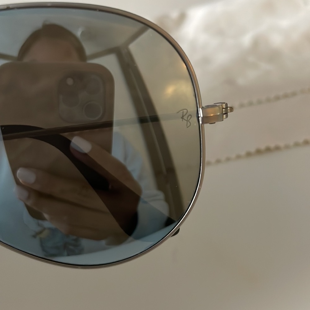 Ray-Ban Aviator Polarized Mirror Sunglasses RB3025 - Picture 6 of 13